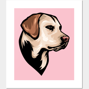 Labrador Portrait Drawing Posters and Art